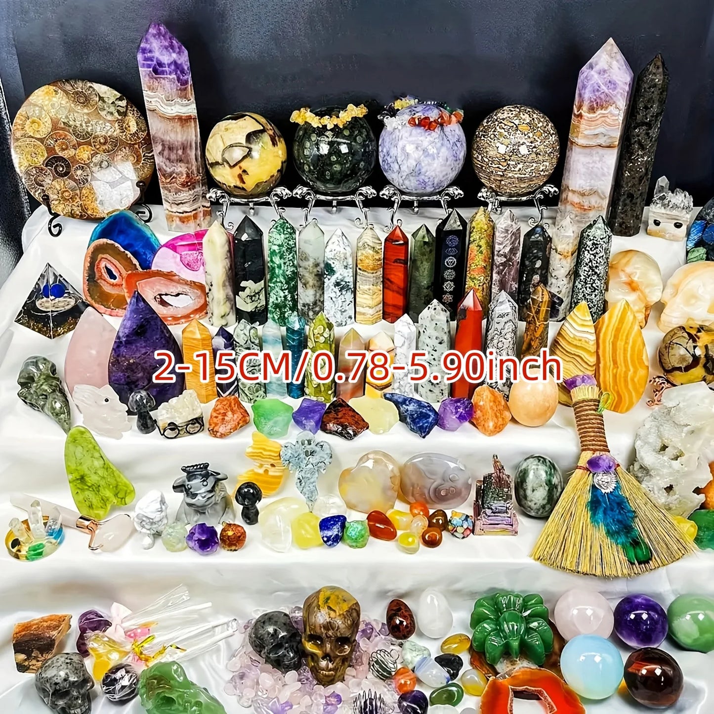 CrystalHola Crystal Gift Box Mixed Stones Home Decor
