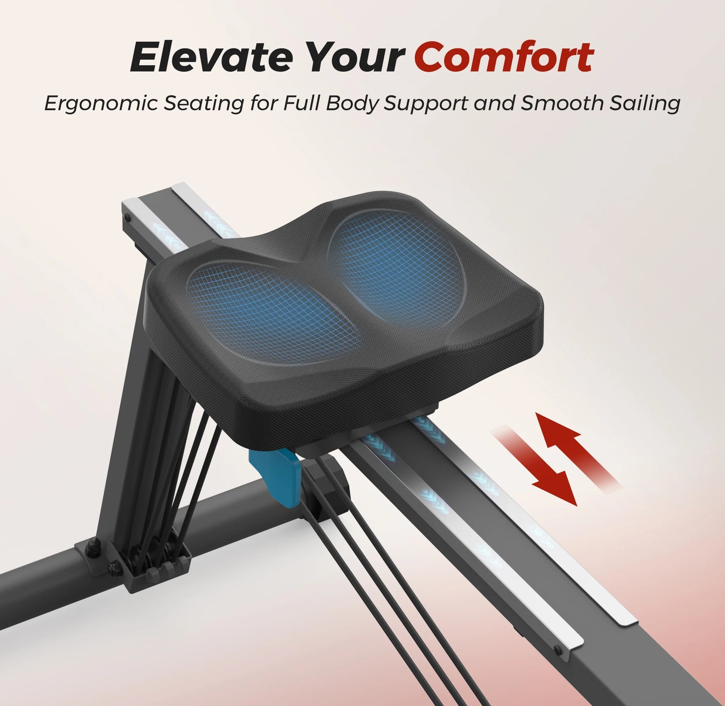 UTRYUP Rowing Machine Sculls Smooth Glide Home Gym