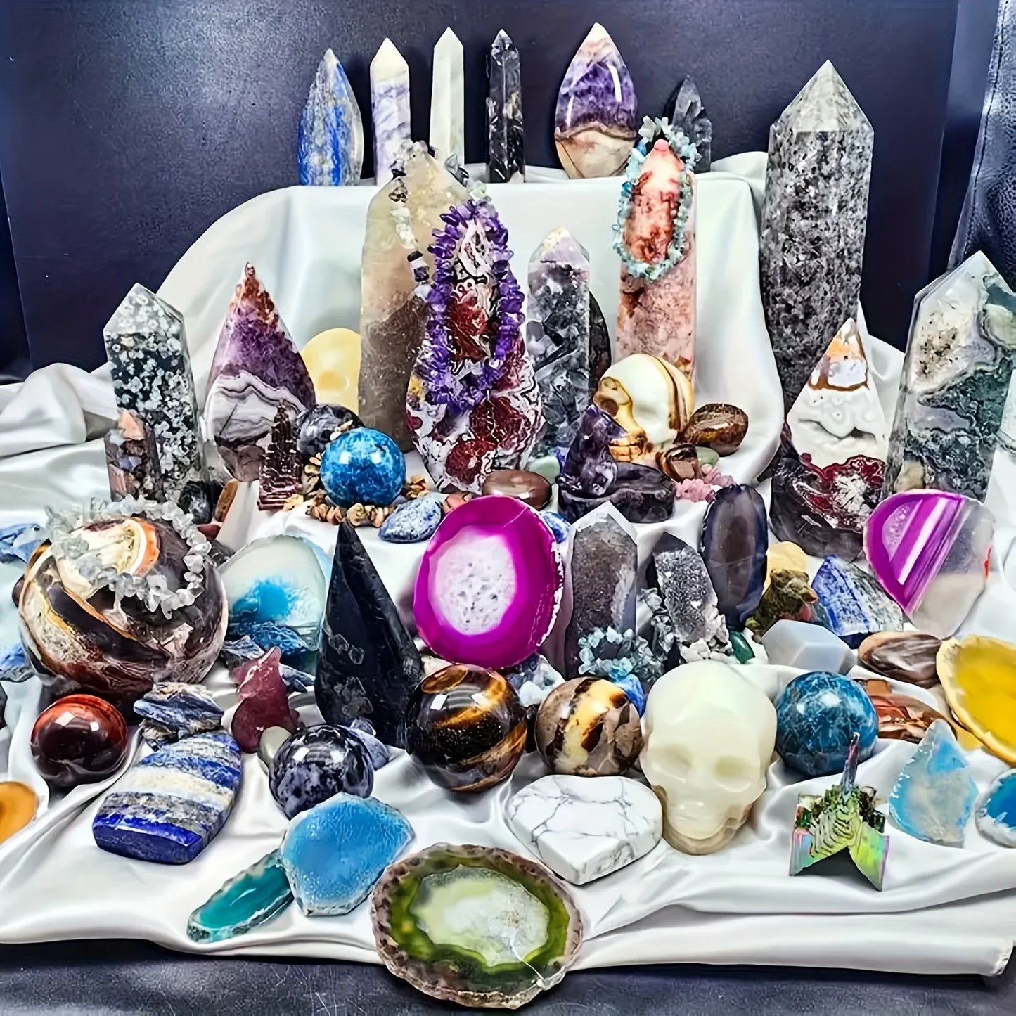 CrystalHola Crystal Gift Box Mixed Stones Home Decor