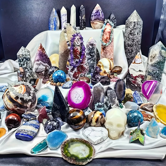 CrystalHola Crystal Gift Box Mixed Stones Home Decor