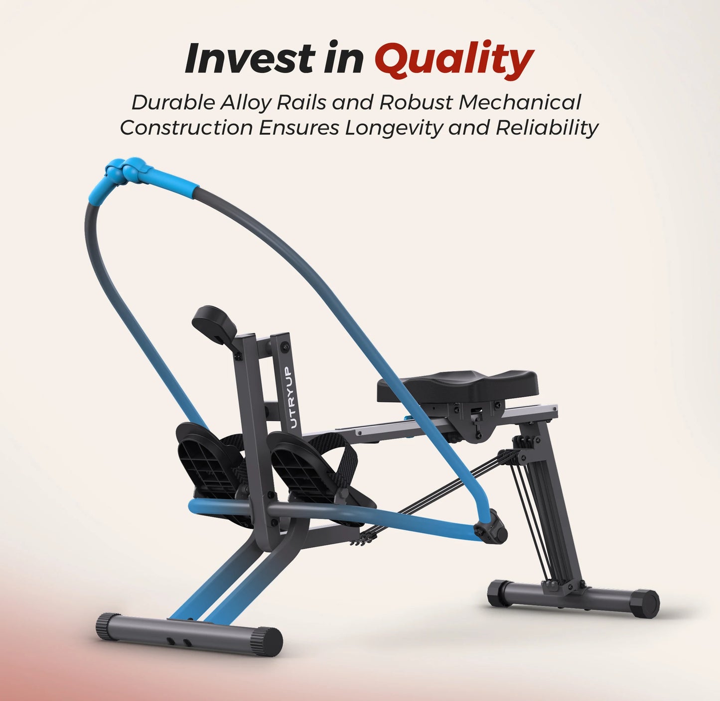 UTRYUP Rowing Machine Sculls Smooth Glide Home Gym