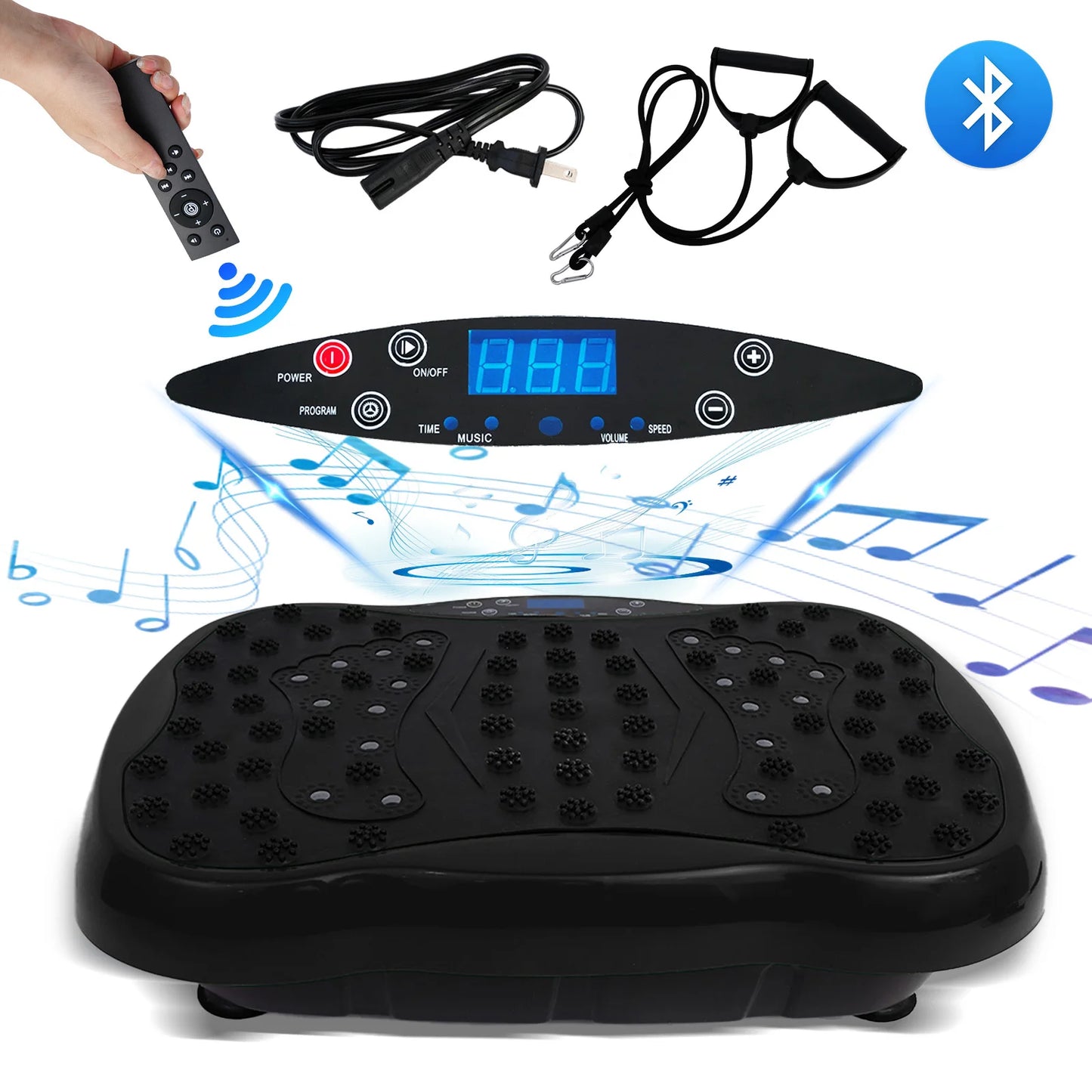 Full Body Vibration Exercise Machine With Resistance Bands