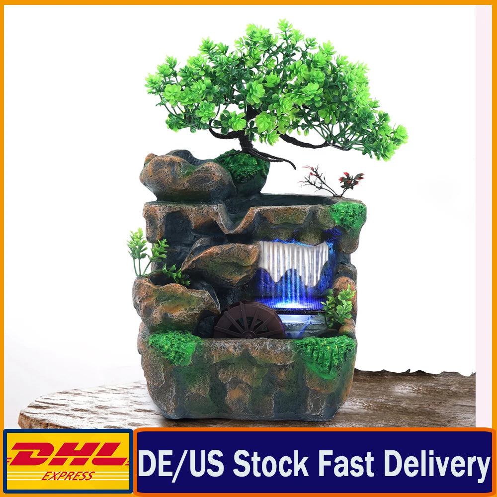 Hign-concerned Fountain With Color Changing LED Lights