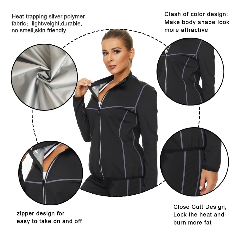 Guangdong Women Sauna Jacket Shaper Long Sleeve Top