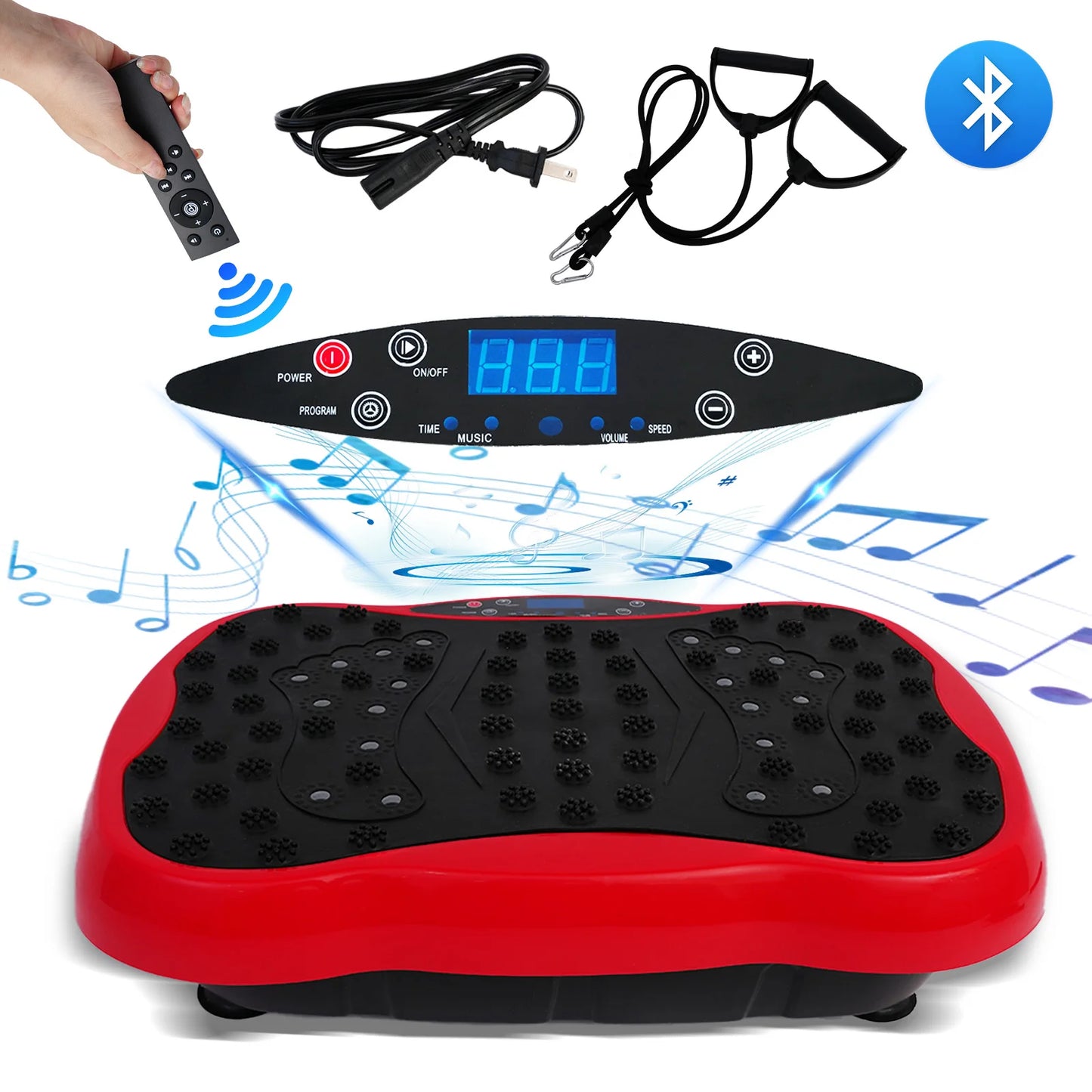 Full Body Vibration Exercise Machine With Resistance Bands