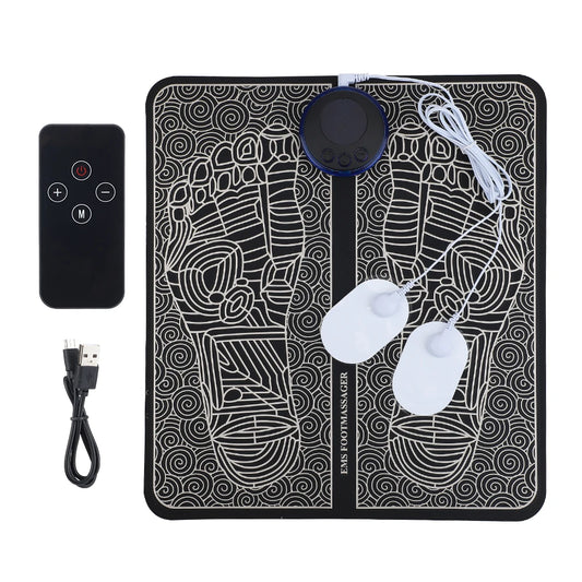 Hailicare Rechargeable Foot Massager EMS Pad Mat Therapy
