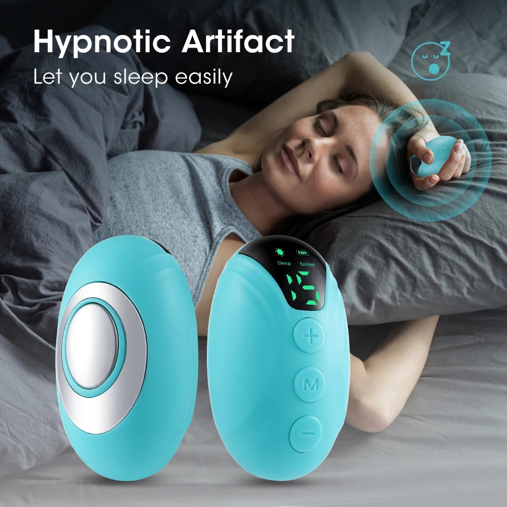 Microcurrent Sleep Aid Device EMS Palm Pluse Stimulation Massager Sleep Instrument for Insomnia Stress Anxiety Relief