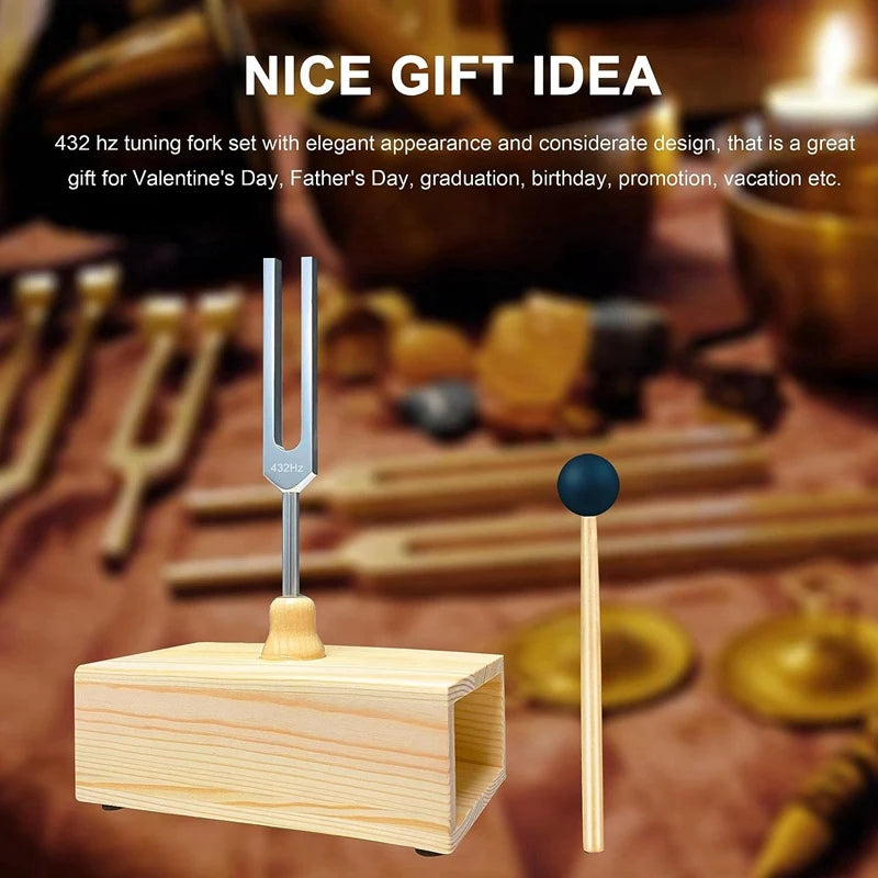 FGHGFDIY Supplies 432 Hz Tuning Fork Resonance Box Therapy