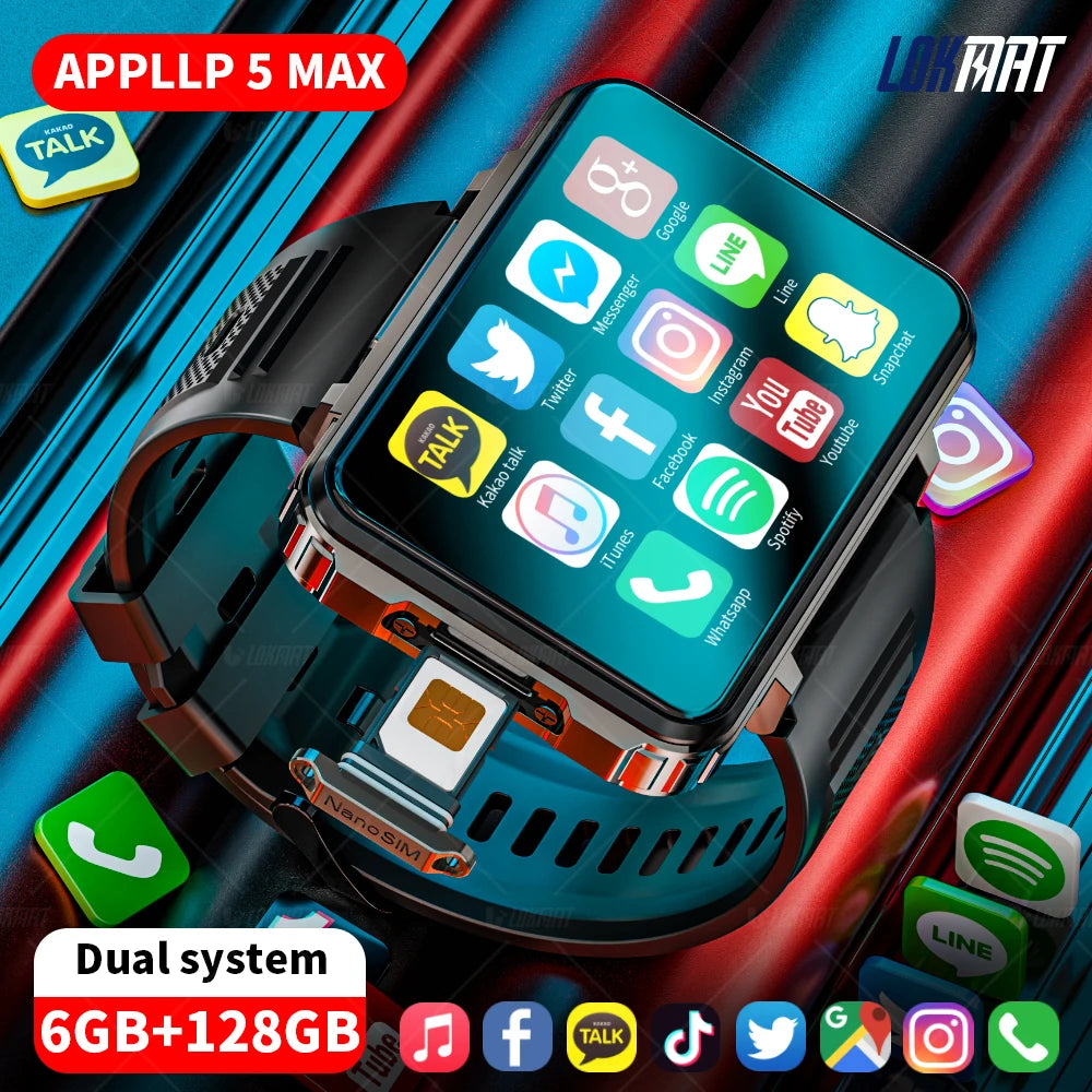 LOKMAT APPLLP 5 MAX Android Smartwatch Phone 4G Calls