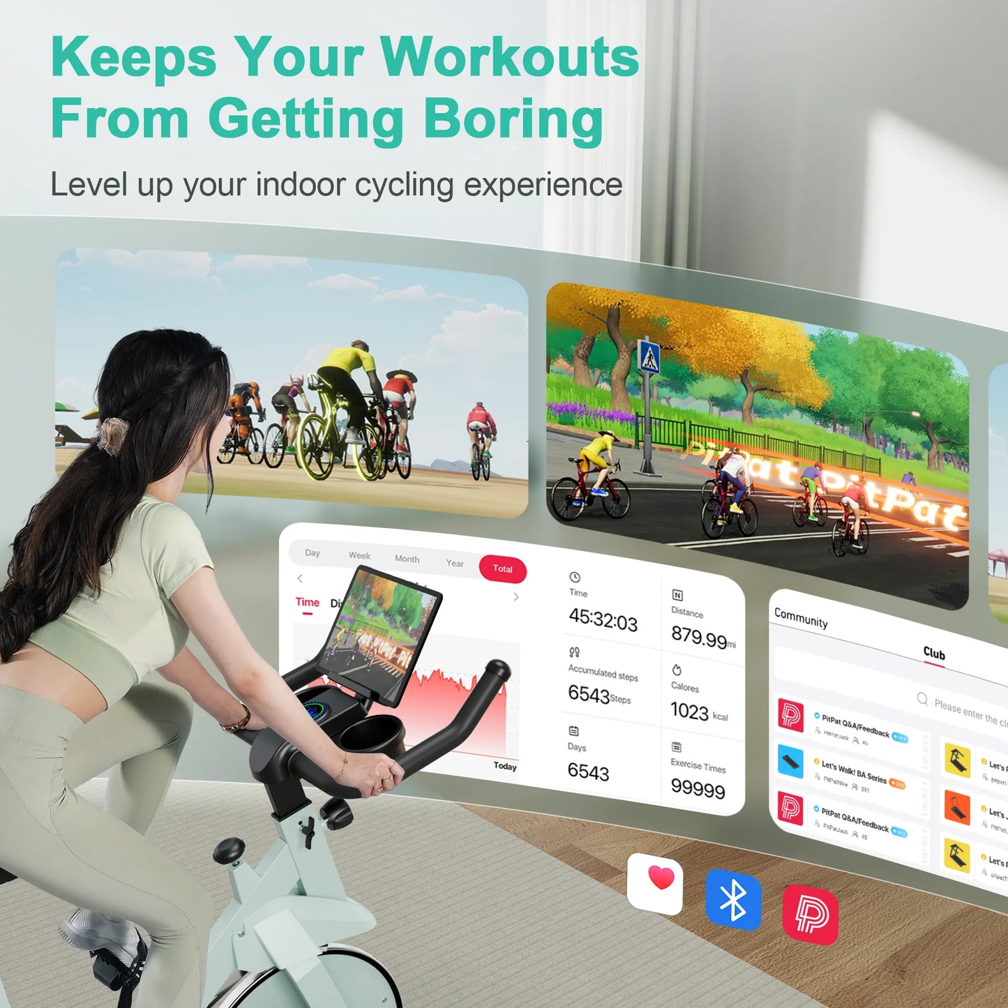 Superun 32 Level Magnetic Resistance Exercise Bike Home Gym