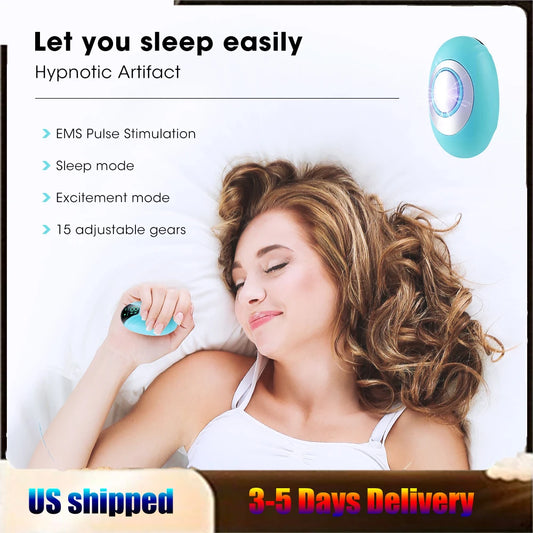 Microcurrent Sleep Aid Device EMS Palm Pluse Stimulation Massager Sleep Instrument for Insomnia Stress Anxiety Relief