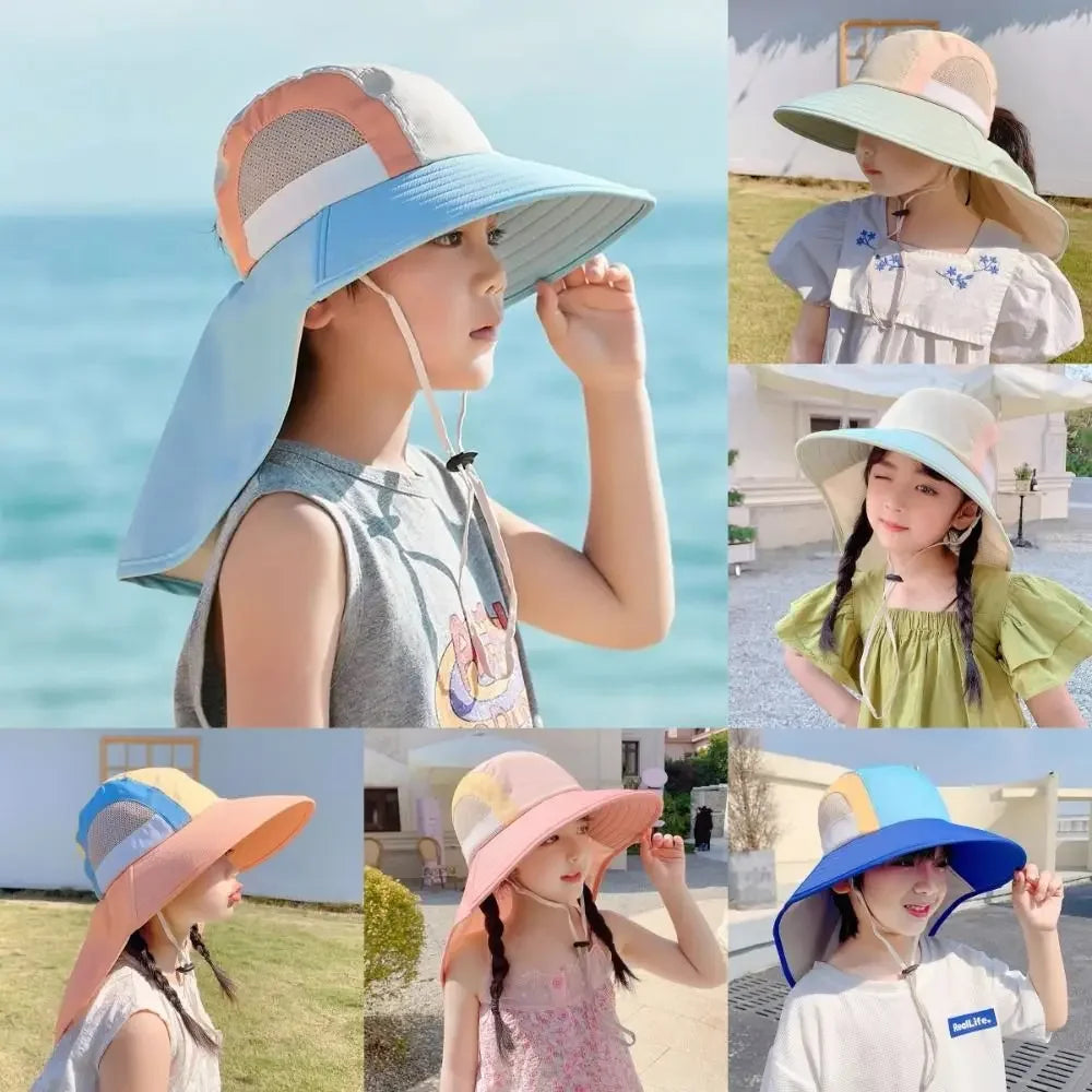 CN Zhejiang Baby Sun Hat Neck Flap Strap UV Protection