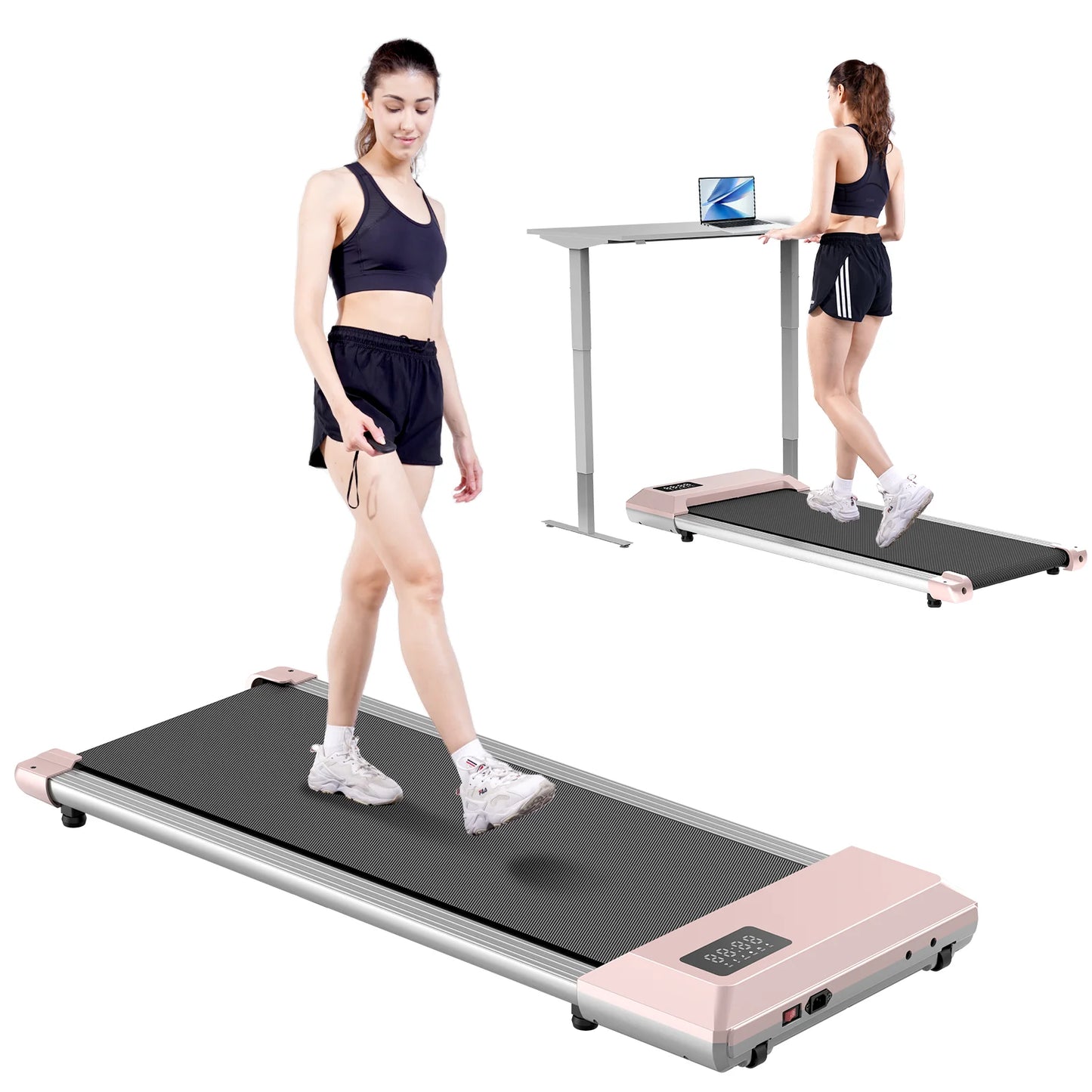 Driving Walking Pad Mini Treadmill 2in1 For Home Office