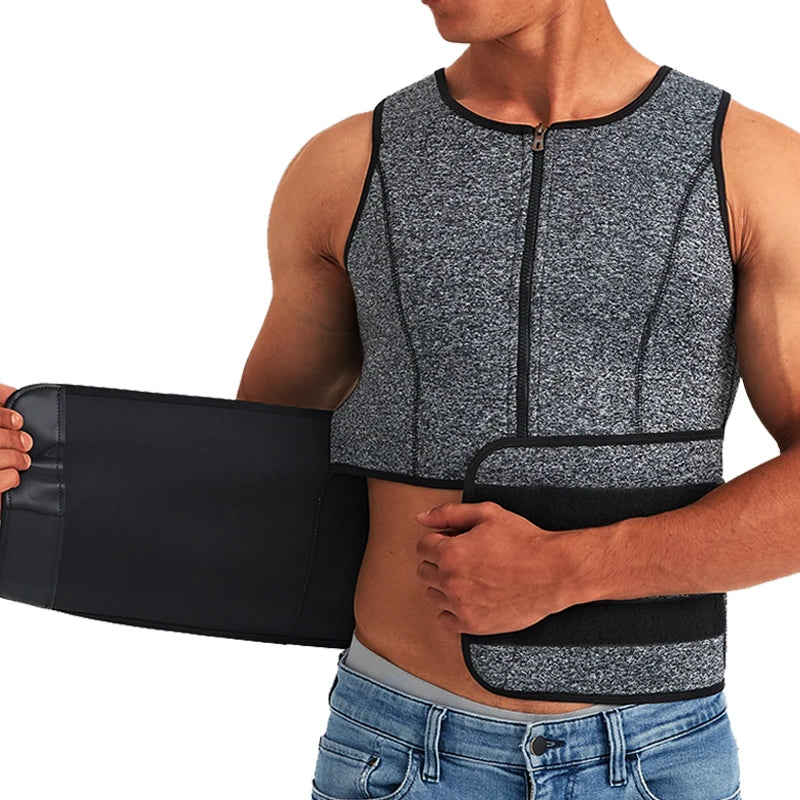 SELUDEECN Men Compression T Shirt Slimming Training Vest