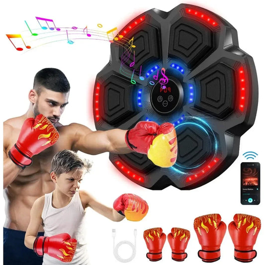 SHXIH Smart Boxing Machine With Bluetooth Gloves LED