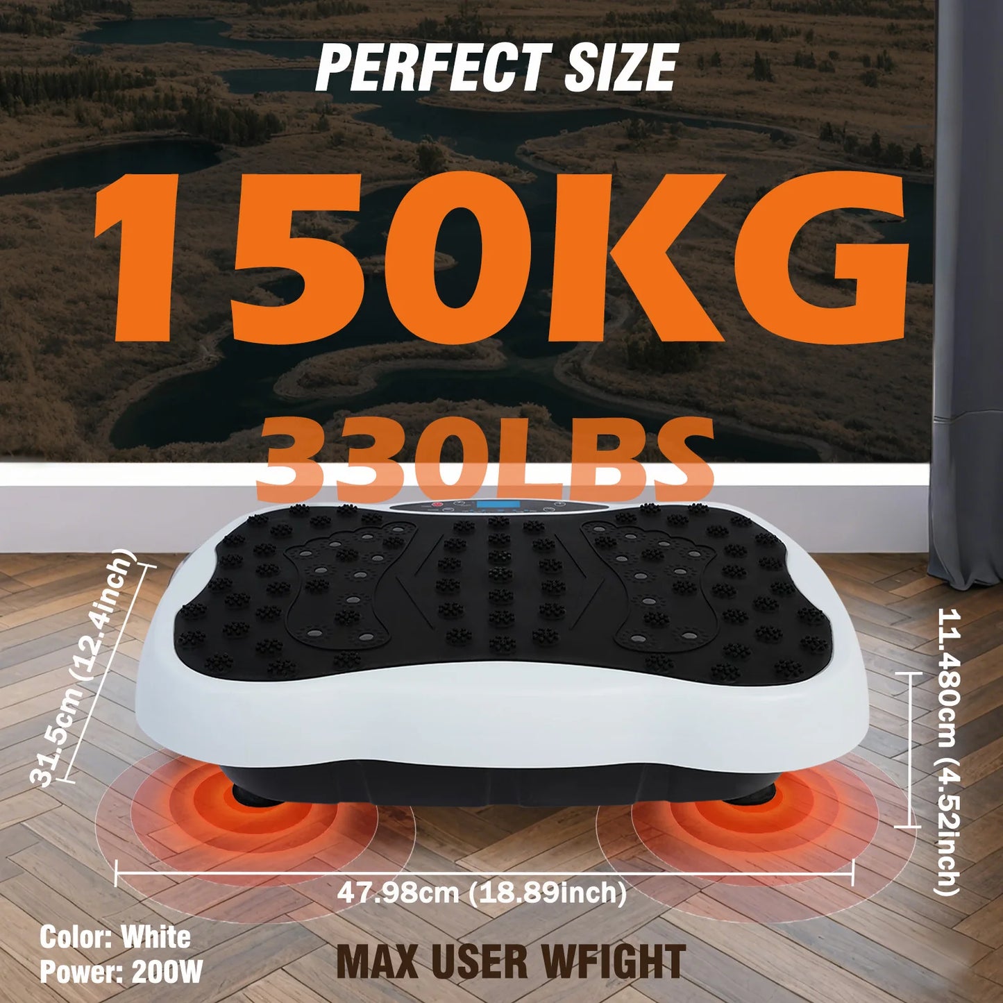 Full Body Vibration Exercise Machine With Resistance Bands