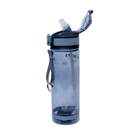 800ml Sports  Free Men Drinkware  PC Transparent with Straw for Camping Hiking Outdoor Adults