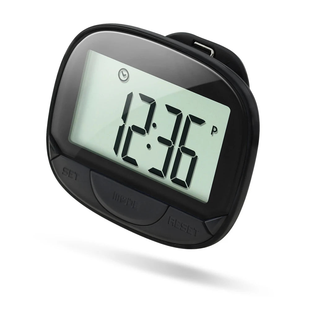 Calorie Pedometer Clip On Step Counter With Digital Display