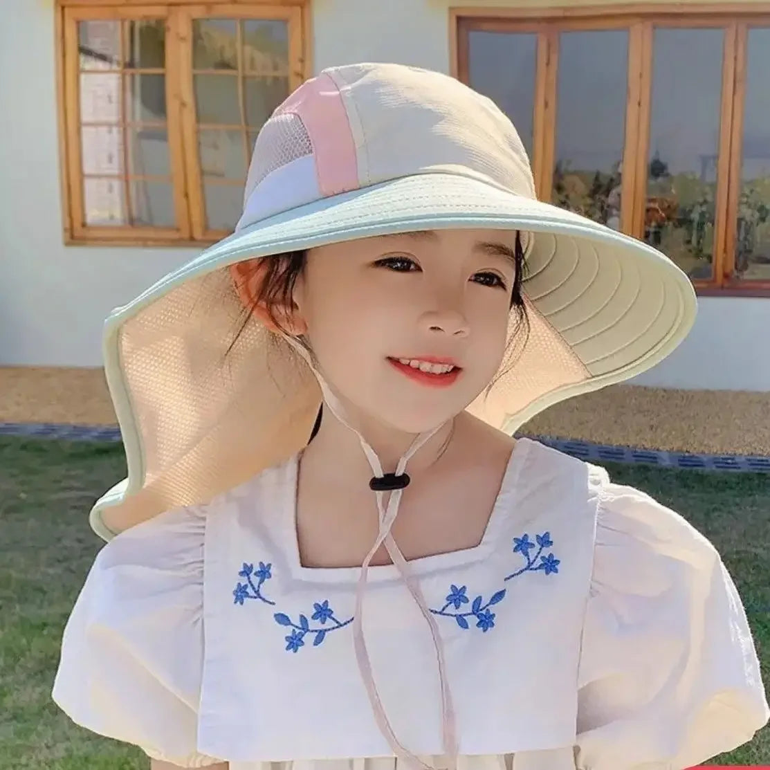 CN Zhejiang Baby Sun Hat Neck Flap Strap UV Protection