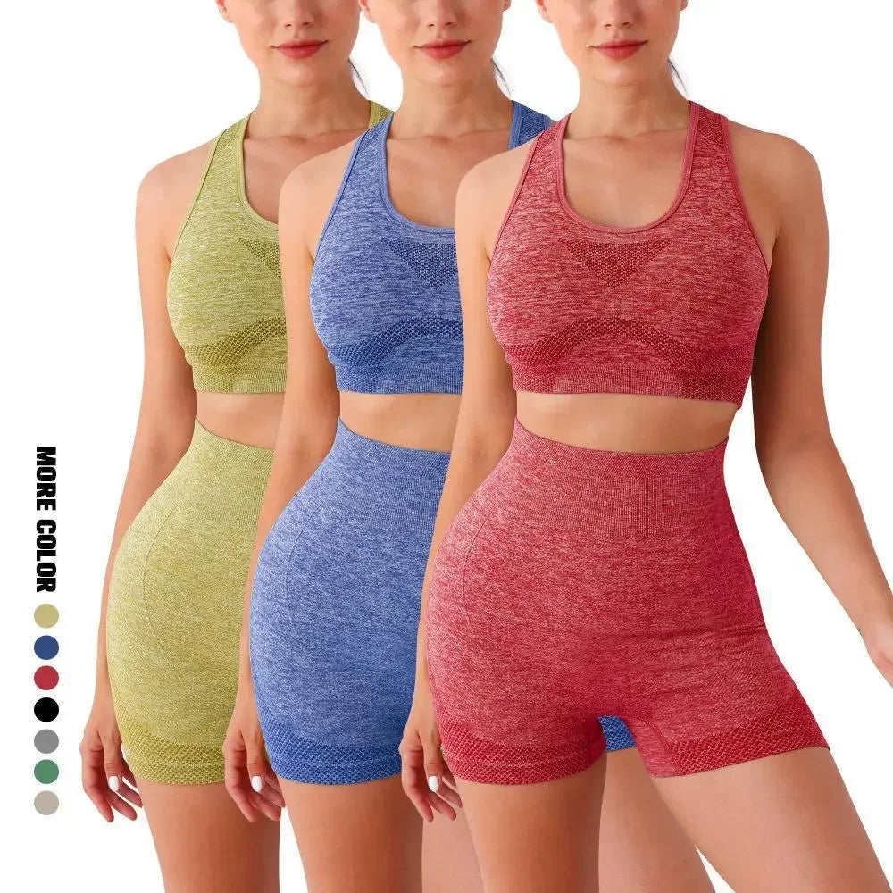 Yoga Set Women Seamless Sports Bra And Leggings Gym Wear