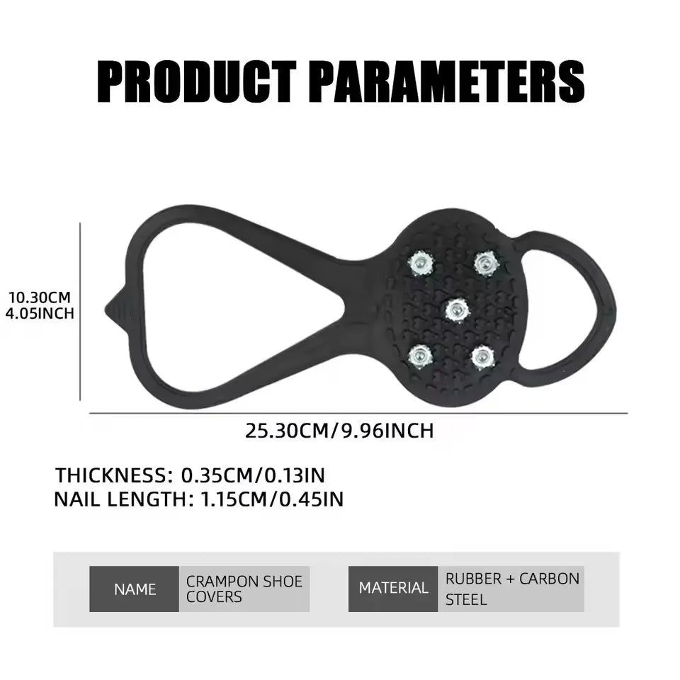 Hign-concerned 5 Teeth Ice Gripper For Shoes Cleats Snow