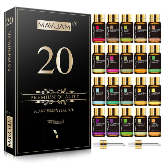 MAYJAM 20 Oils Lavender Jasmine Eucalyptus Sandalwood