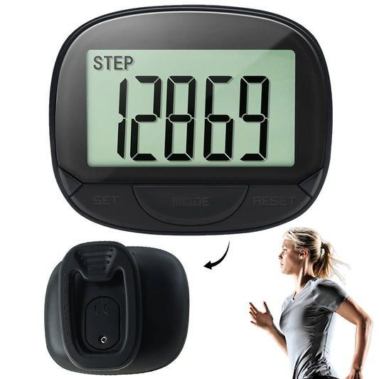 Calorie Pedometer Clip On Step Counter With Digital Display