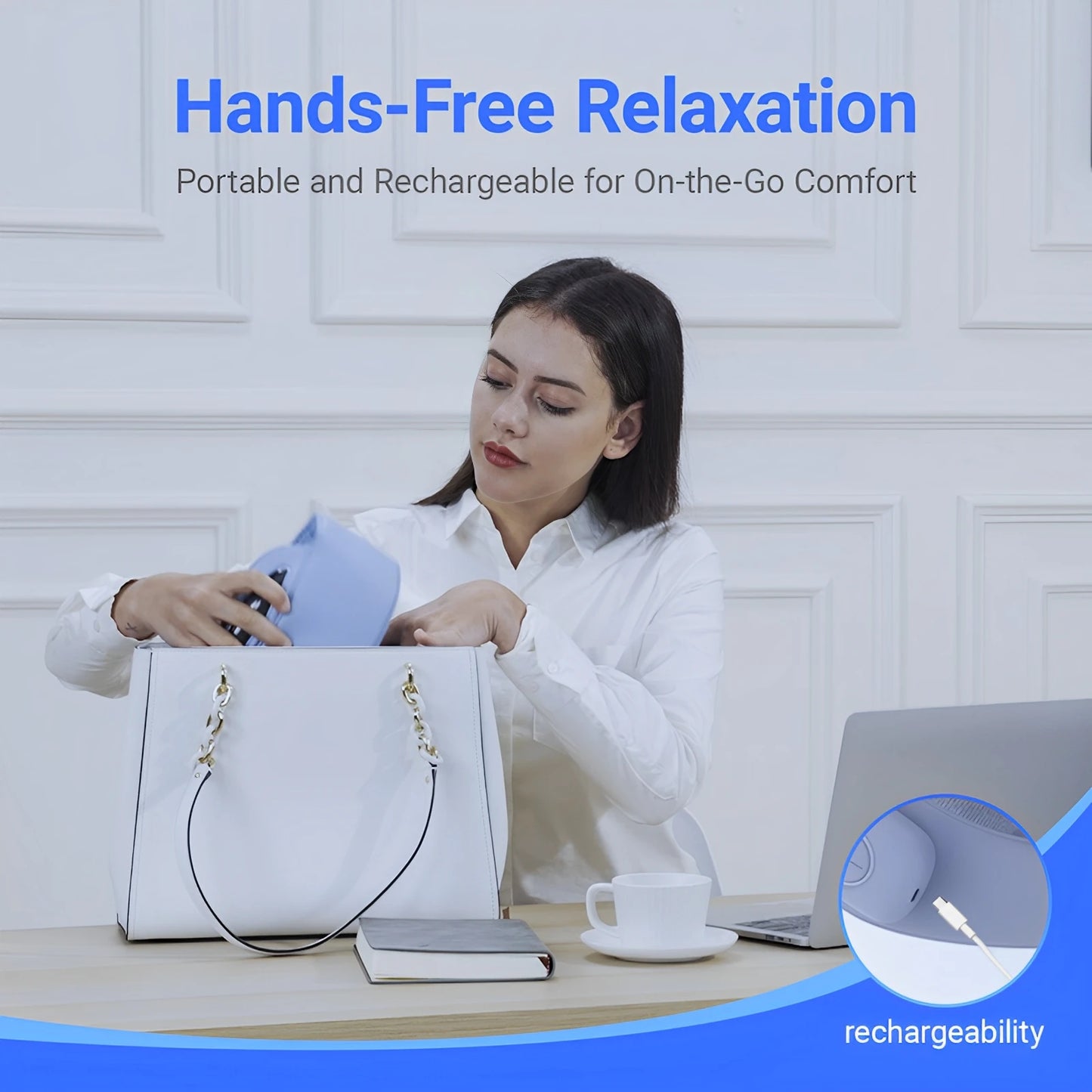 HIMOUTA Head And Eye Massager With Heat And Bluetooth