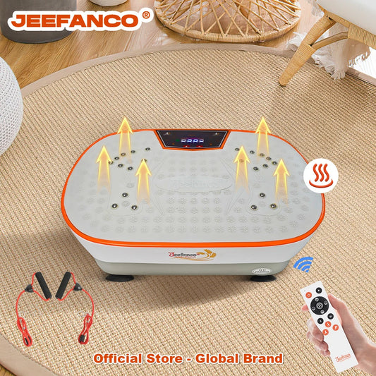 Jeefanco Vibration Plate Seniors & Teens Silicone Surface Magnetic Heating Fitness Home Efficient Resonance Fitness Machine
