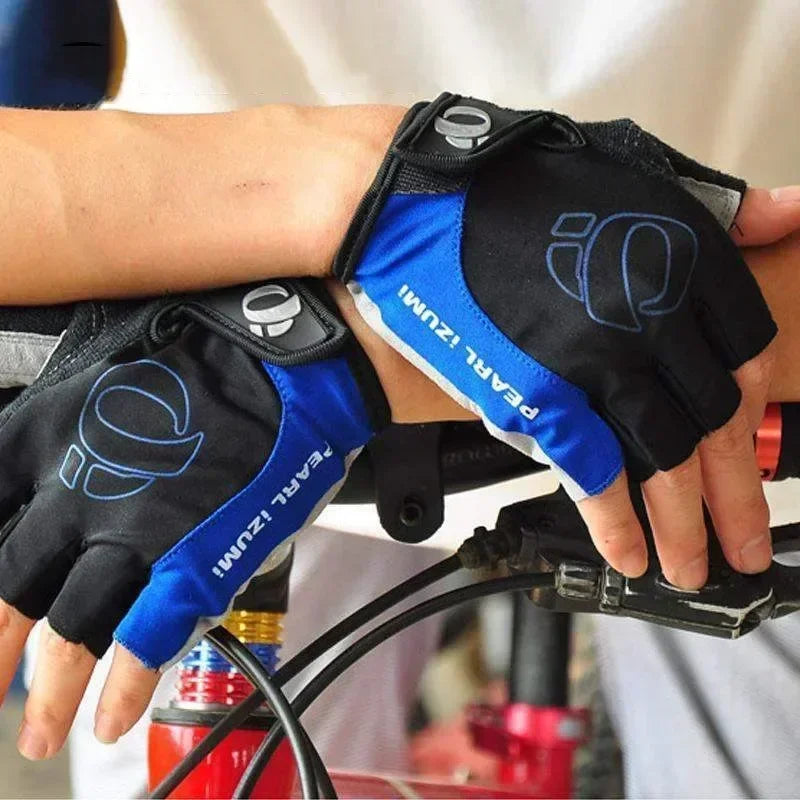 Cycling Half Finger Gel Gloves Anti Slip For Road Bike Men