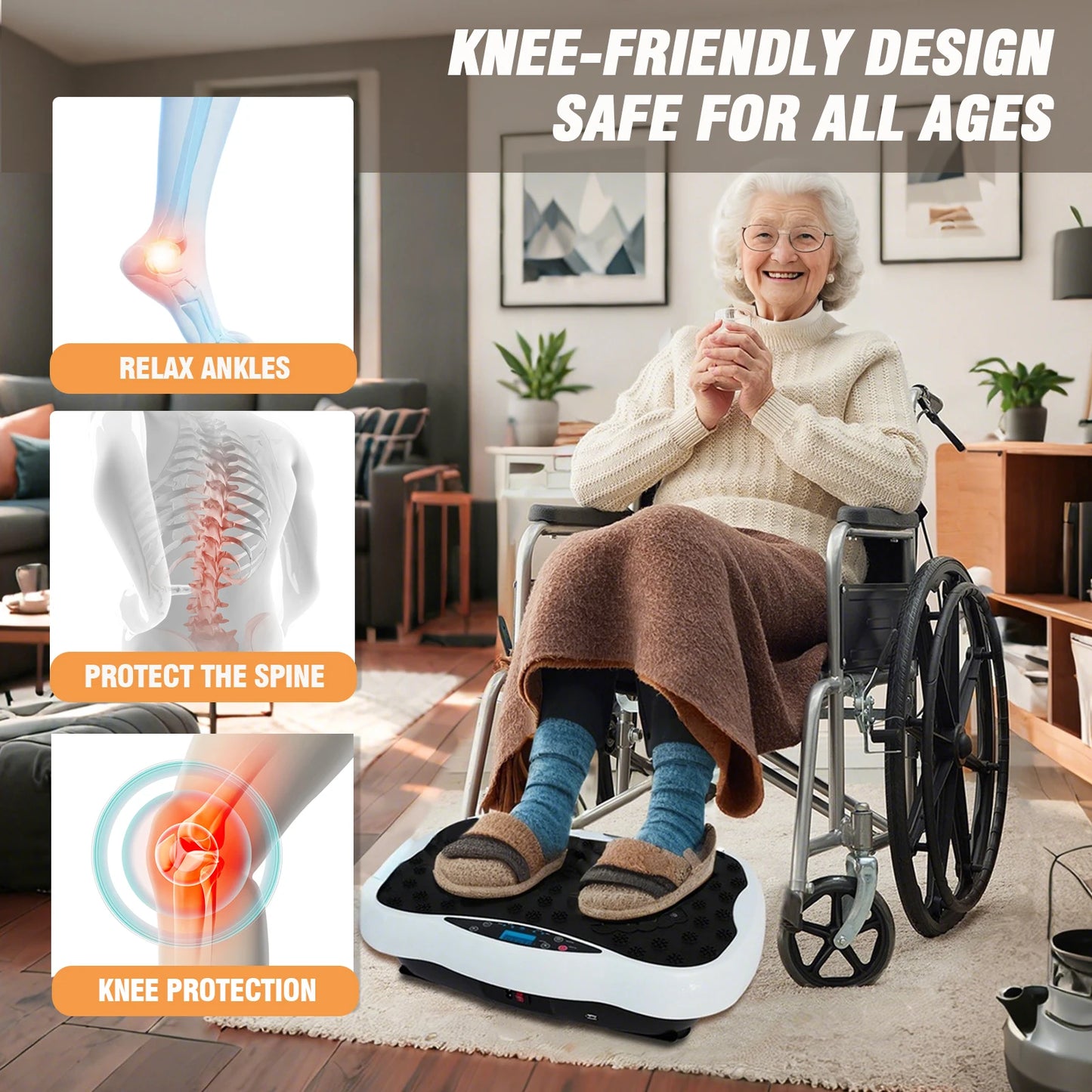 Full Body Vibration Exercise Machine With Resistance Bands