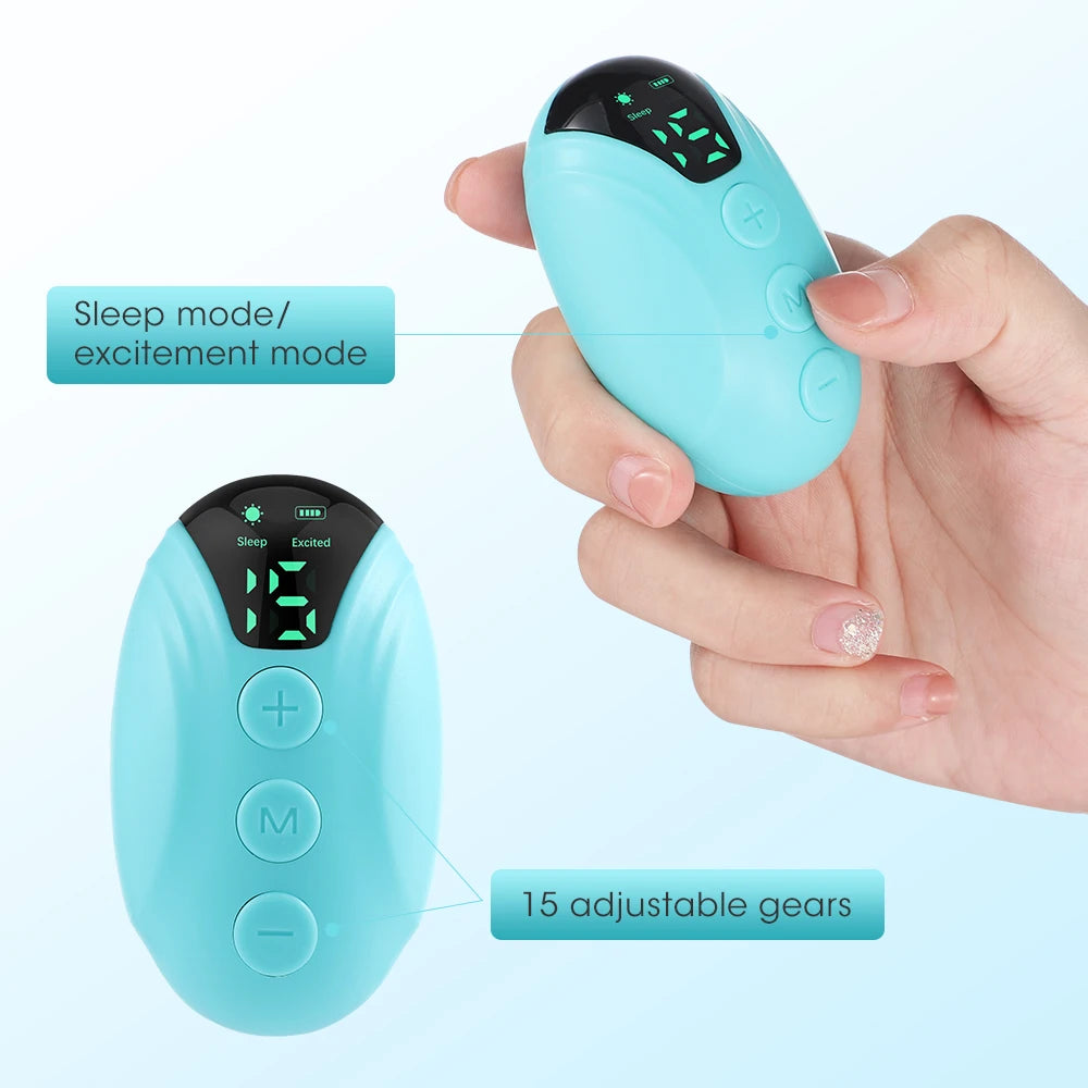 Microcurrent Sleep Aid Device EMS Palm Pluse Stimulation Massager Sleep Instrument for Insomnia Stress Anxiety Relief
