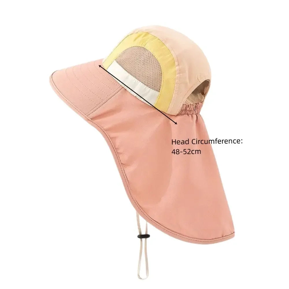 CN Zhejiang Baby Sun Hat Neck Flap Strap UV Protection