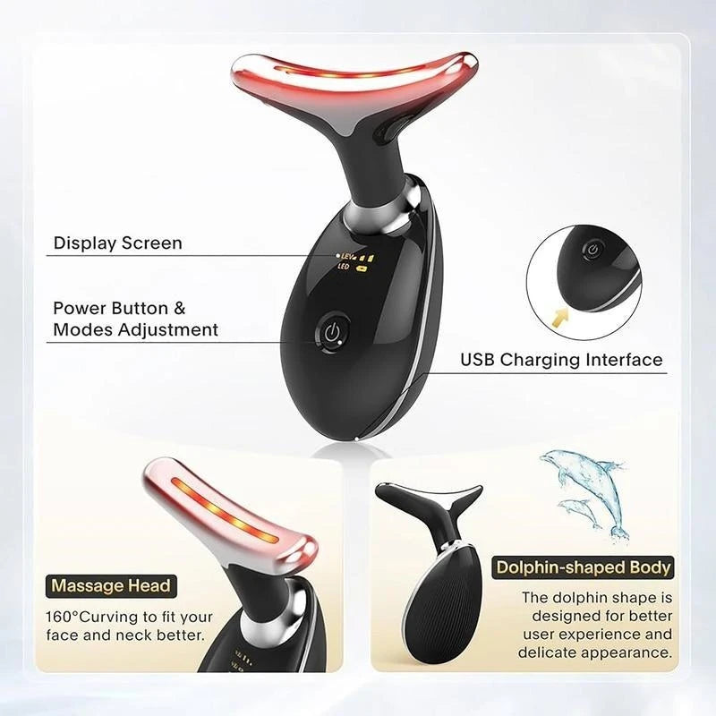 Hign Concerned Vibrating Neck and Face Massager USB Charger