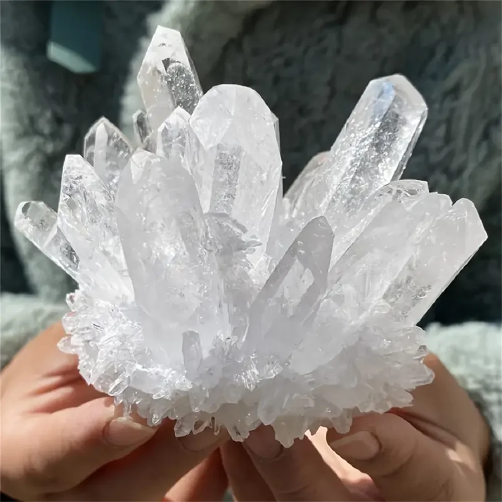 CrystalHola Geometric Crystal Stone Cluster Ornament