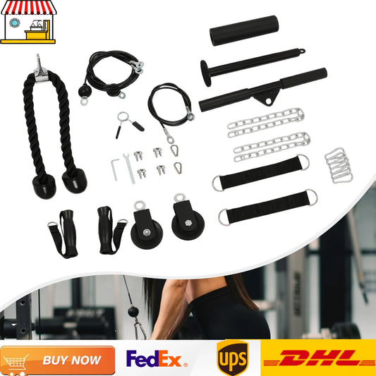 Home Fitness Pulley System Gym Cable With 150kg Load Bearing
