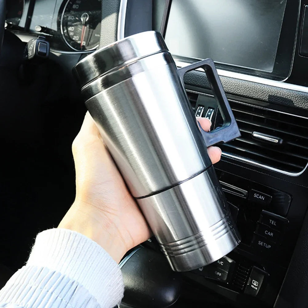 Vehicle Heating Cup 12V 24V Electric Kettle Stainless Steel