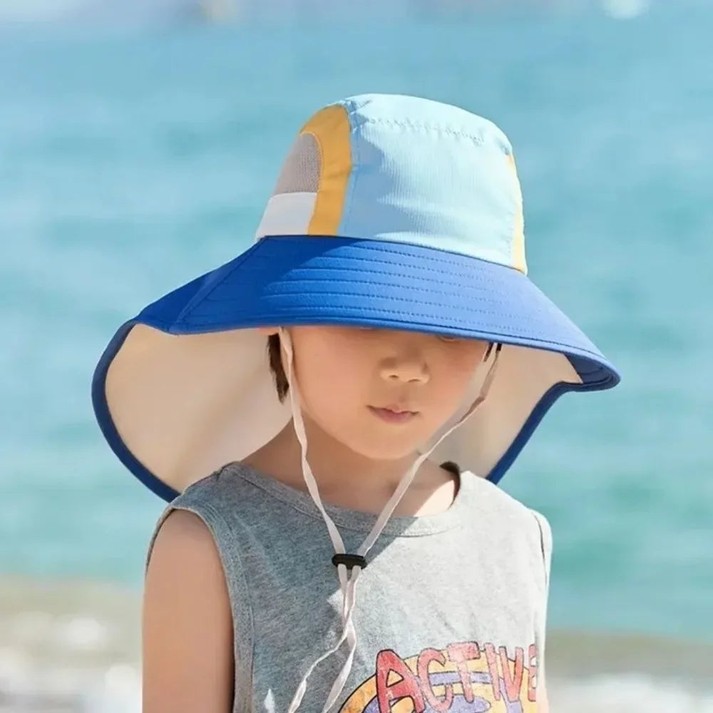 CN Zhejiang Baby Sun Hat Neck Flap Strap UV Protection