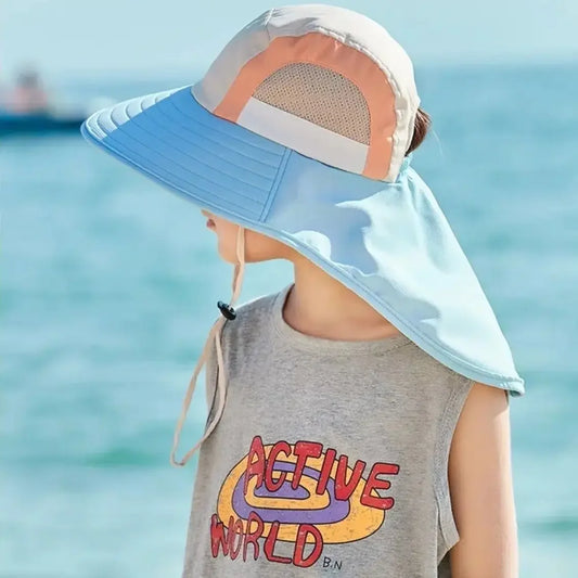 CN Zhejiang Baby Sun Hat Neck Flap Strap UV Protection