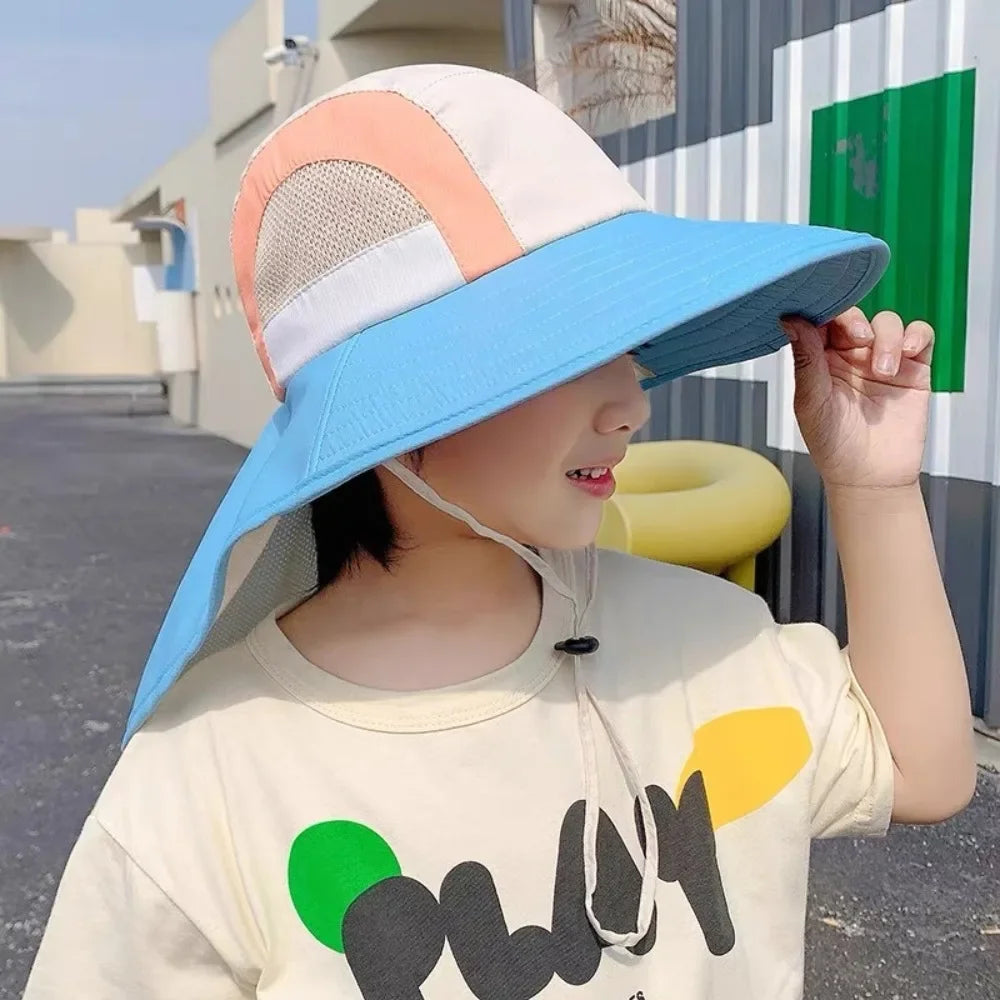 CN Zhejiang Baby Sun Hat Neck Flap Strap UV Protection