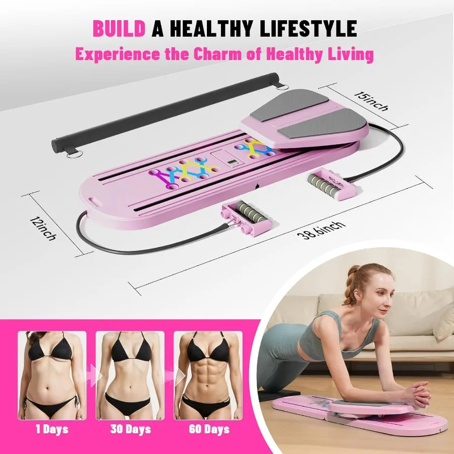 Function Pilates Board Reformer Kit With Ab Roller Pro