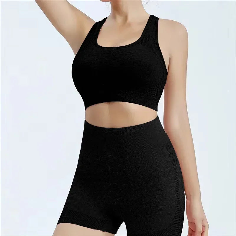 Yoga Set Women Seamless Sports Bra And Leggings Gym Wear