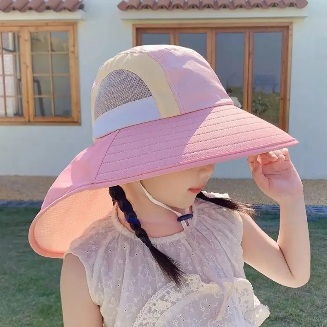 CN Zhejiang Baby Sun Hat Neck Flap Strap UV Protection