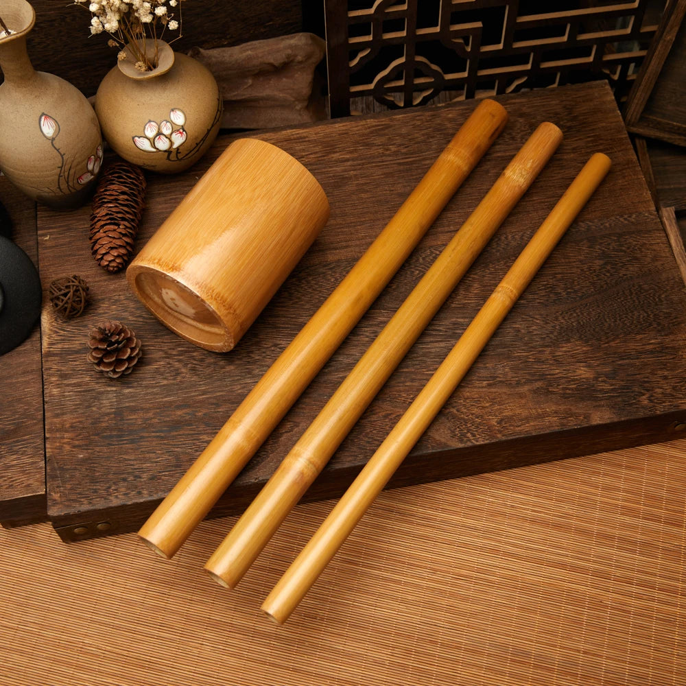 Mokarle Natural Bamboo Massage Stick Gua Sha Therapy Tool