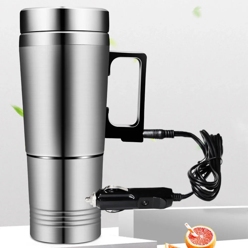 Vehicle Heating Cup 12V 24V Electric Kettle Stainless Steel