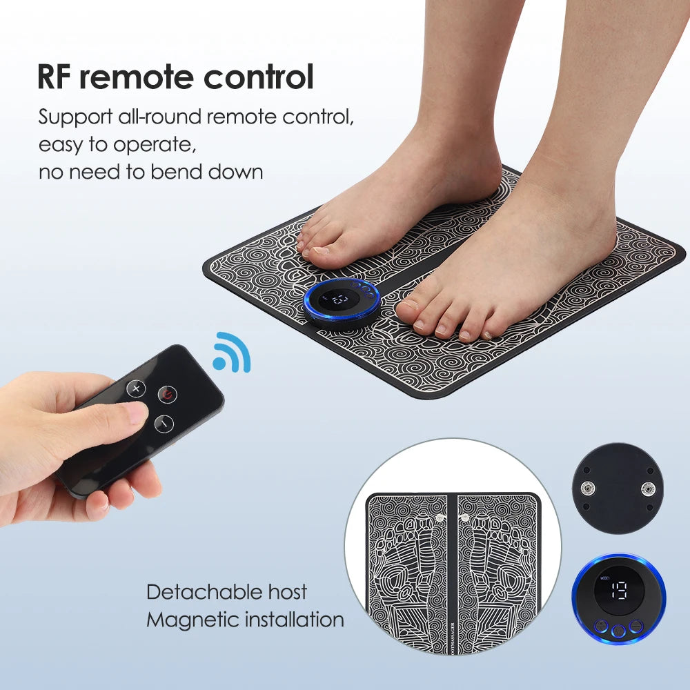 Hailicare Rechargeable Foot Massager EMS Pad Mat Therapy