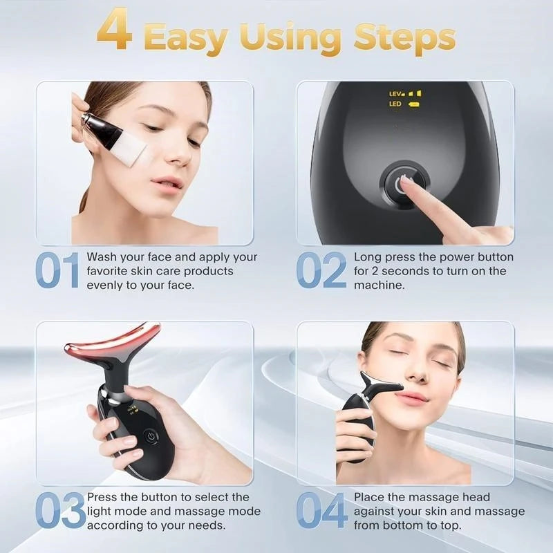 Hign Concerned Vibrating Neck and Face Massager USB Charger