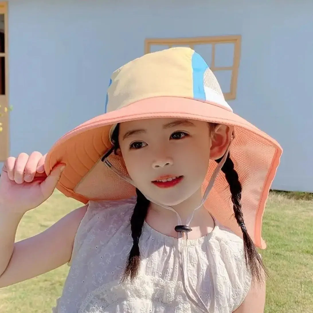 CN Zhejiang Baby Sun Hat Neck Flap Strap UV Protection