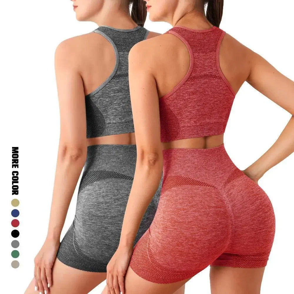 Yoga Set Women Seamless Sports Bra And Leggings Gym Wear