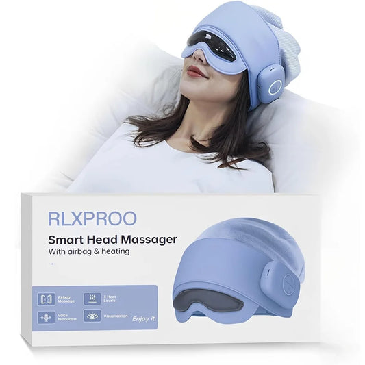 HIMOUTA Head And Eye Massager With Heat And Bluetooth